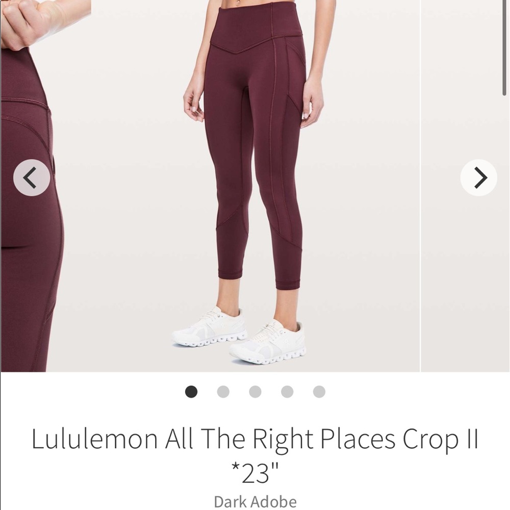 Lululemon All The Right Places Crop